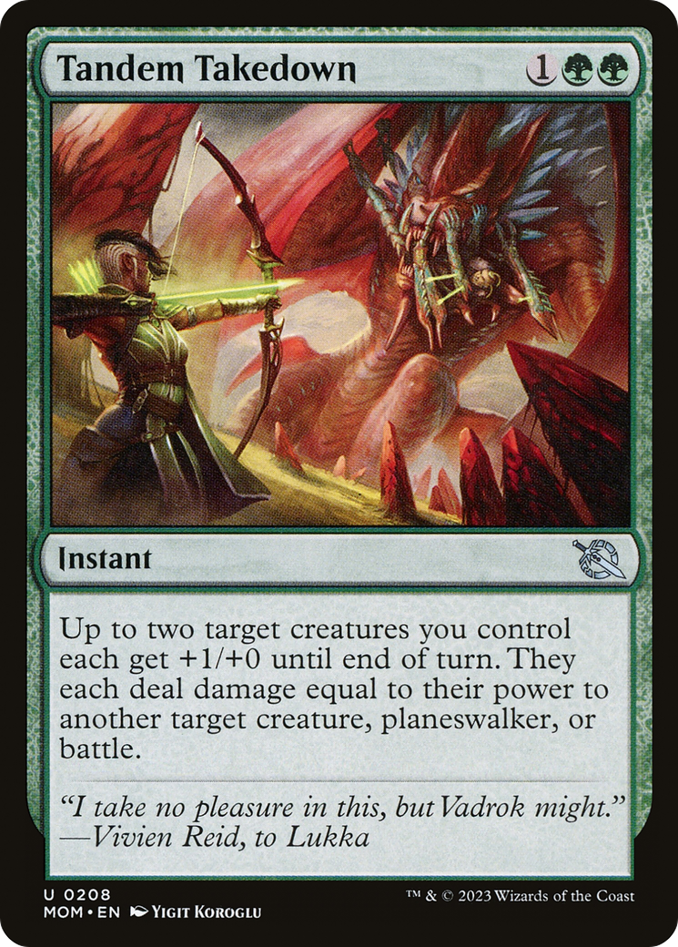 Image of Tandem Takedown (MOM-208) - March of the Machine Foil