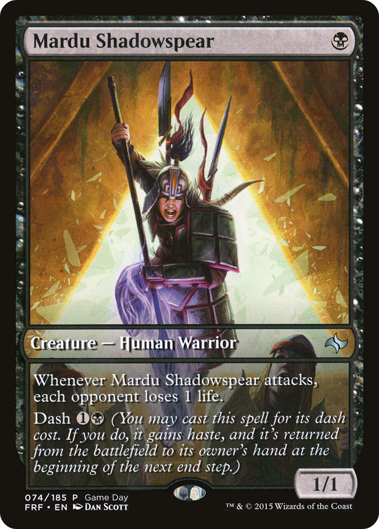 Image of Mardu Shadowspear (GAME-074) - Fate Reforged Promos