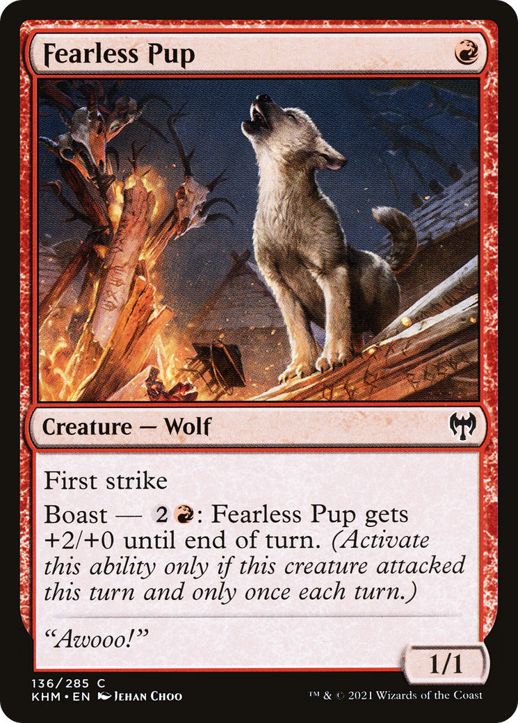 Image of Fearless Pup (KHM-136) - Kaldheim