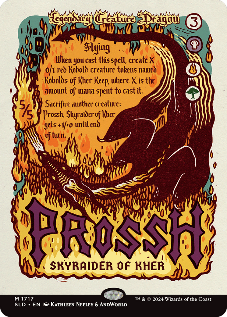 Image of Prossh, Skyraider of Kher (SLD-1717) - Secret Lair Drop (Borderless)