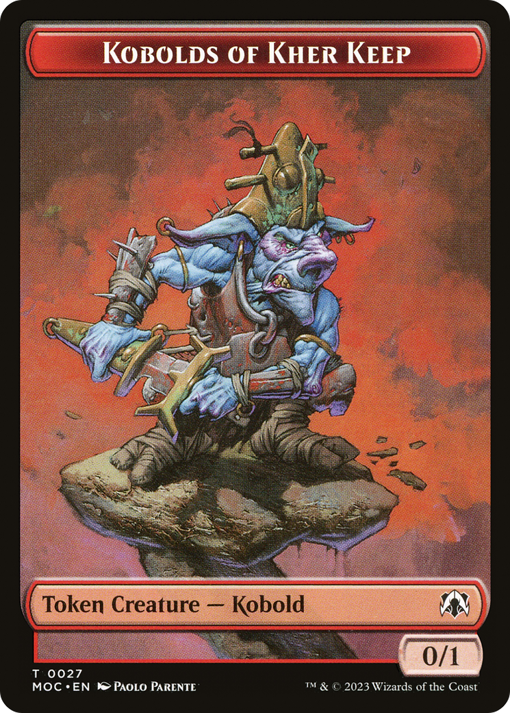 Image of Kobolds of Kher Keep (TMOC-027) - March of the Machine Commander Tokens