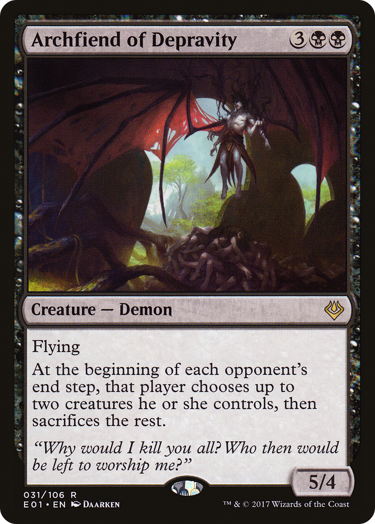 Image of Archfiend of Depravity (AC2-031) - Archenemy: Nicol Bolas