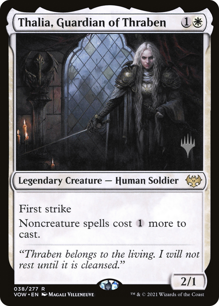 Image of Thalia, Guardian of Thraben (PPDMU-038) - Innistrad: Crimson Vow Promos Foil