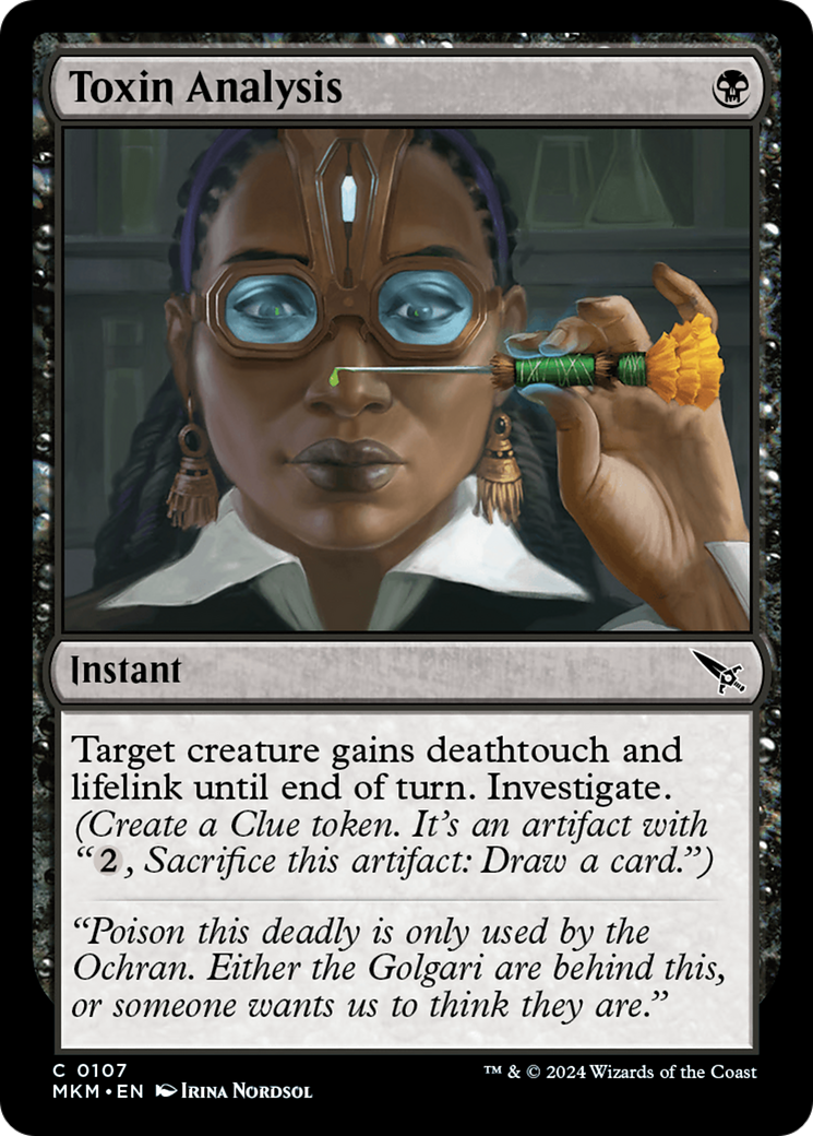 Image of Toxin Analysis (MKM-107) - Murders at Karlov Manor