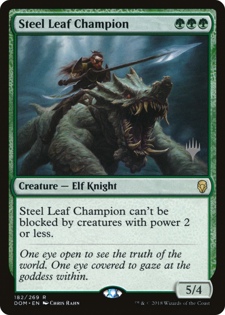Image of Steel Leaf Champion (PPM20-182) - Dominaria Promos