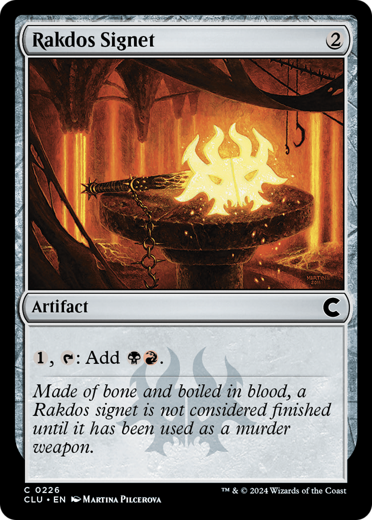 Image of Rakdos Signet (CLU-226) - Ravnica: Clue Edition