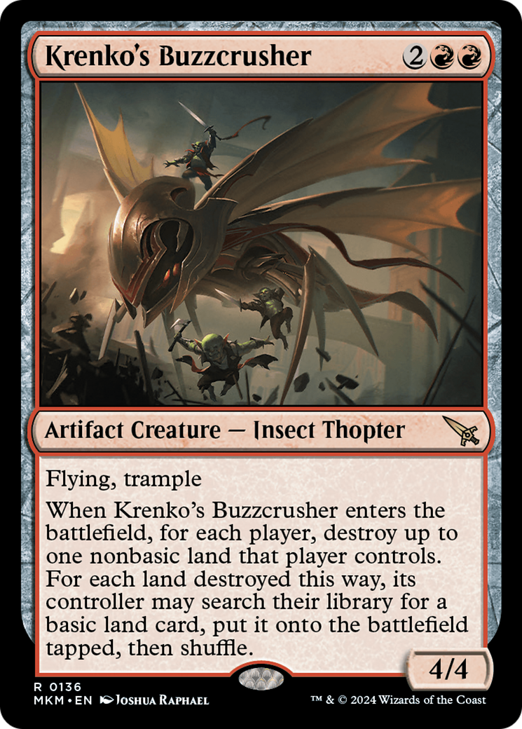 Image of Krenko's Buzzcrusher (MKM-136) - Murders at Karlov Manor Foil