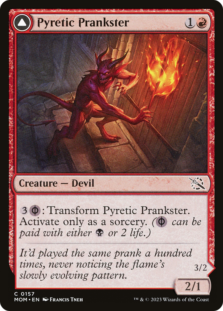 Image of Pyretic Prankster (MOM-157) - March of the Machine Foil