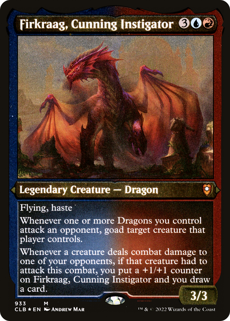 Image of Firkraag, Cunning Instigator (CLB-933) - Commander Legends: Battle for Baldur's Gate Etched Foil