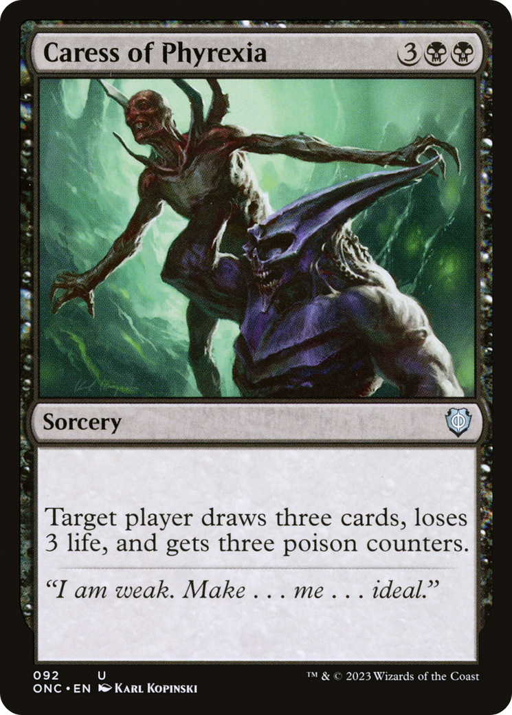 Image of Caress of Phyrexia (ONC-092) - Phyrexia: All Will Be One Commander