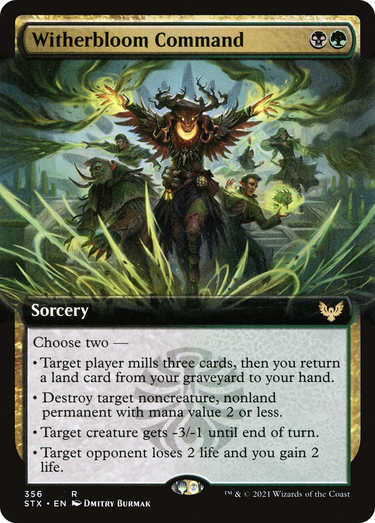 Image of Witherbloom Command (Extended Art) (STX-356) - Strixhaven: School of Mages: (Extended Art)
