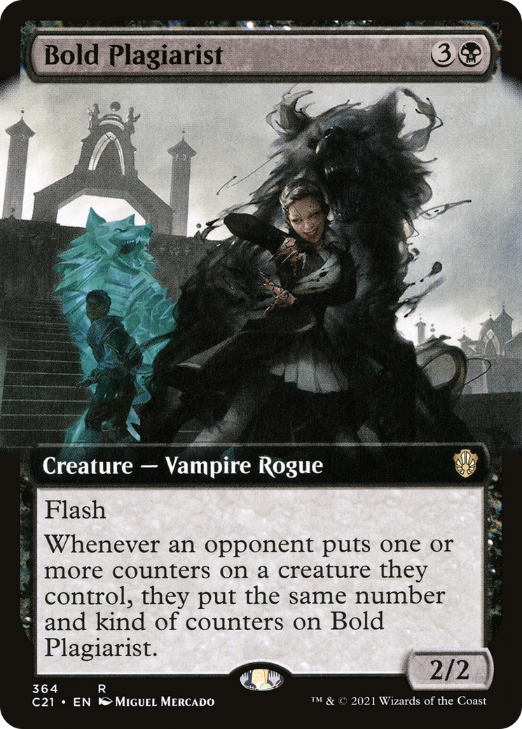Image of Bold Plagiarist (Extended Art) (C21-364) - Commander 2021: (Extended Art)