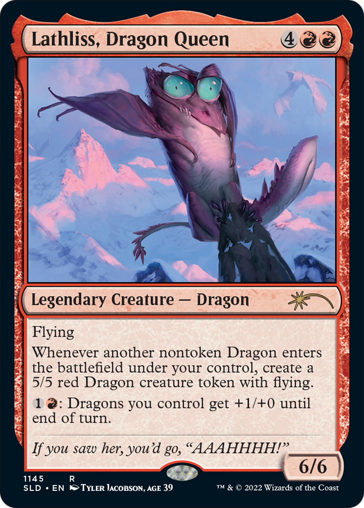 Image of Lathliss, Dragon Queen (1145) (SLD-1145) - Secret Lair Drop Foil