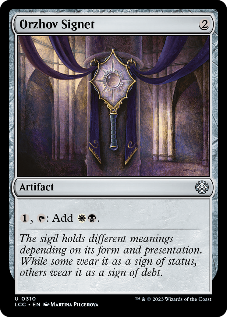 Image of Orzhov Signet (LCC-310) - The Lost Caverns of Ixalan Commander