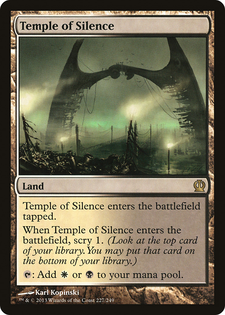 Image of Temple of Silence (THS-227) - Theros Foil