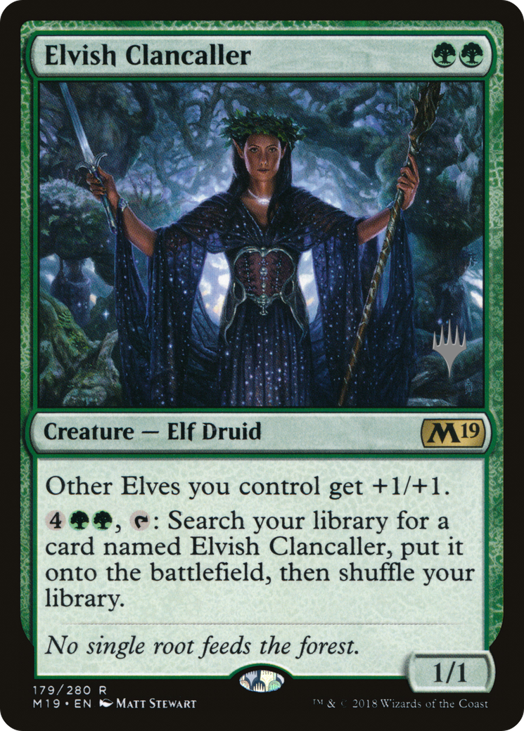 Image of Elvish Clancaller (PPM20-179) - Core Set 2019 Promos Foil