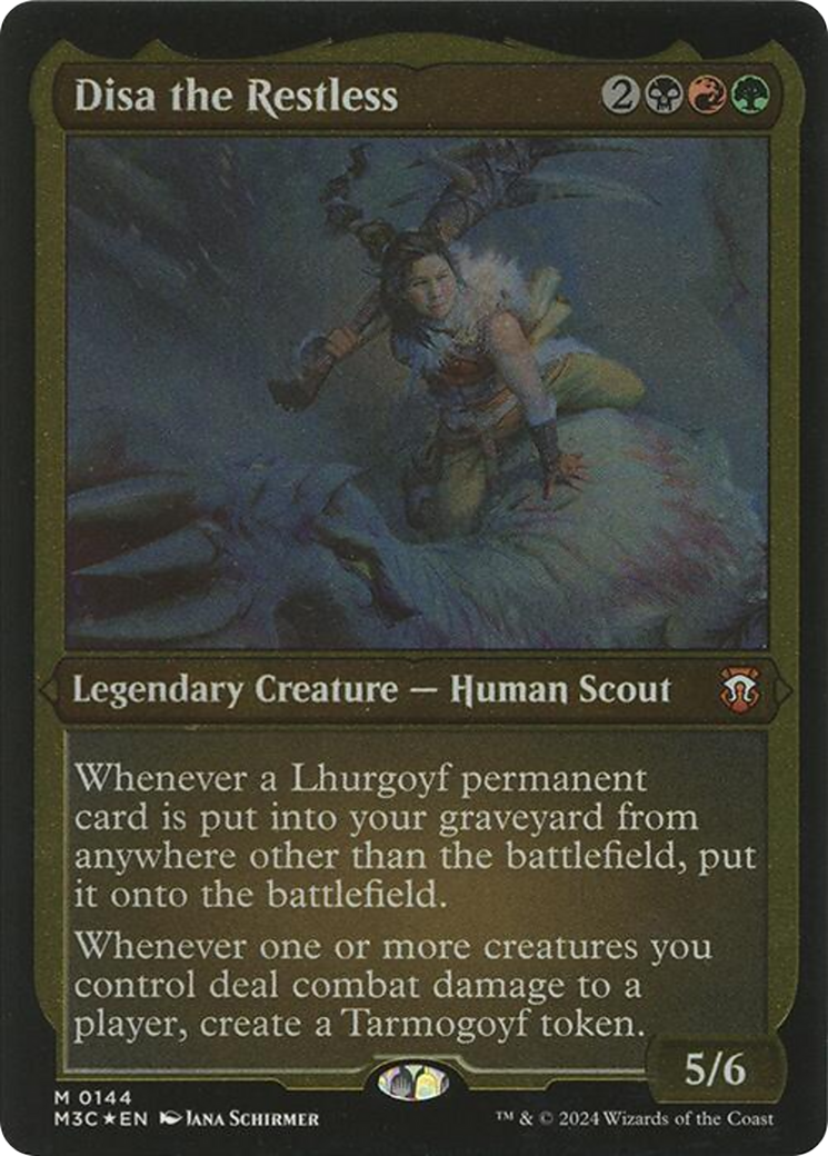 Image of Disa the Restless (Display Commander) - Thick Stock (M3C-144) - Modern Horizons 3 Commander Foil