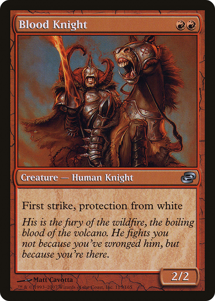 Image of Blood Knight (PLC-115) - Planar Chaos: (colorshifted) Foil