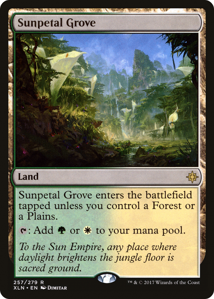 Image of Sunpetal Grove (XLN-257) - Ixalan Foil
