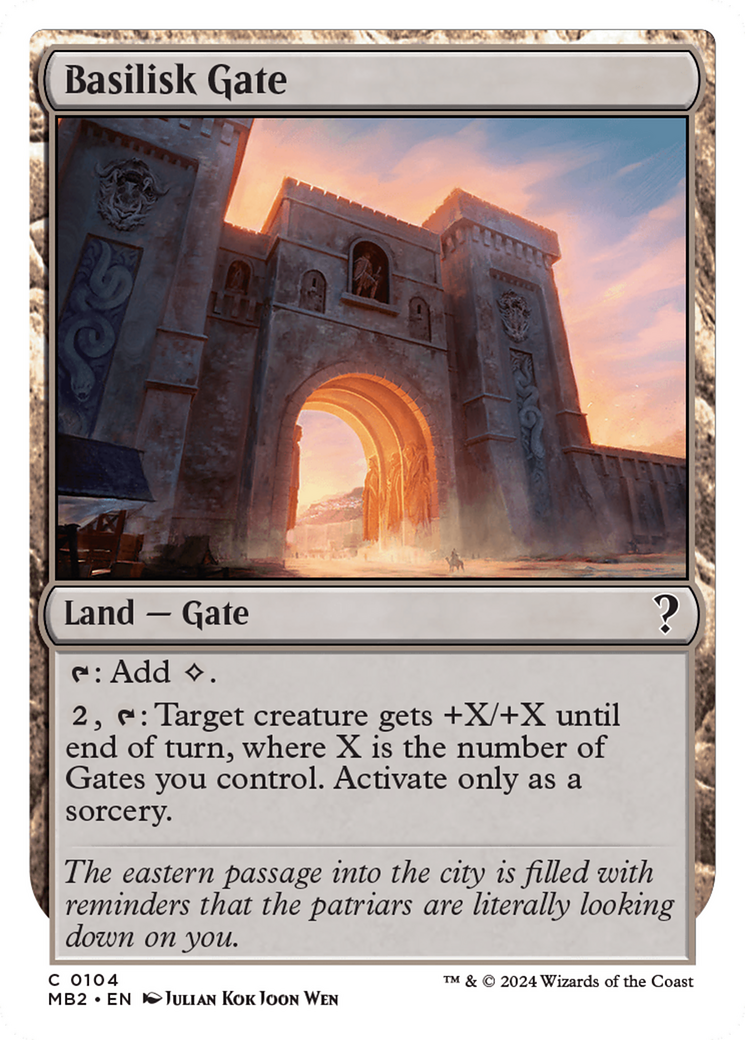 Image of Basilisk Gate (White Border) (MB2-104) - Mystery Booster 2