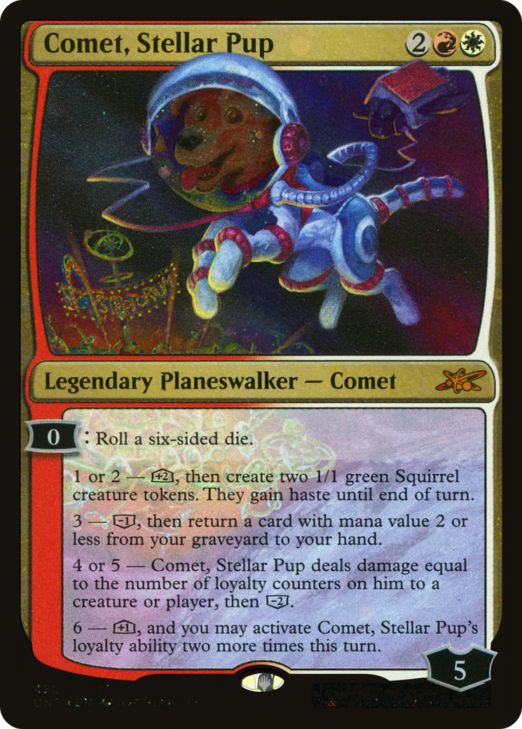 Image of Comet, Stellar Pup (Galaxy Foil) (UNF-452) - Unfinity Foil