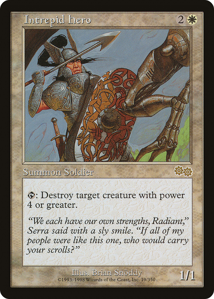 Image of Intrepid Hero (USG-019) - Urza's Saga