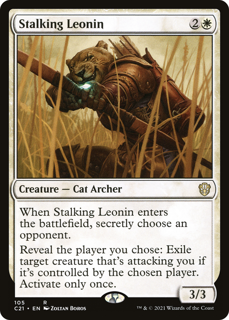 Image of Stalking Leonin (C21-105) - Commander 2021