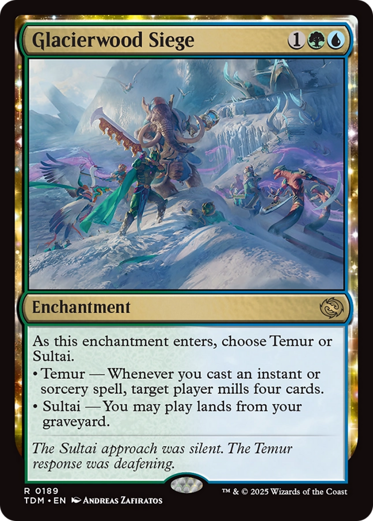 Image of Glacierwood Siege (TDM-189) - Tarkir: Dragonstorm: (enchantment)