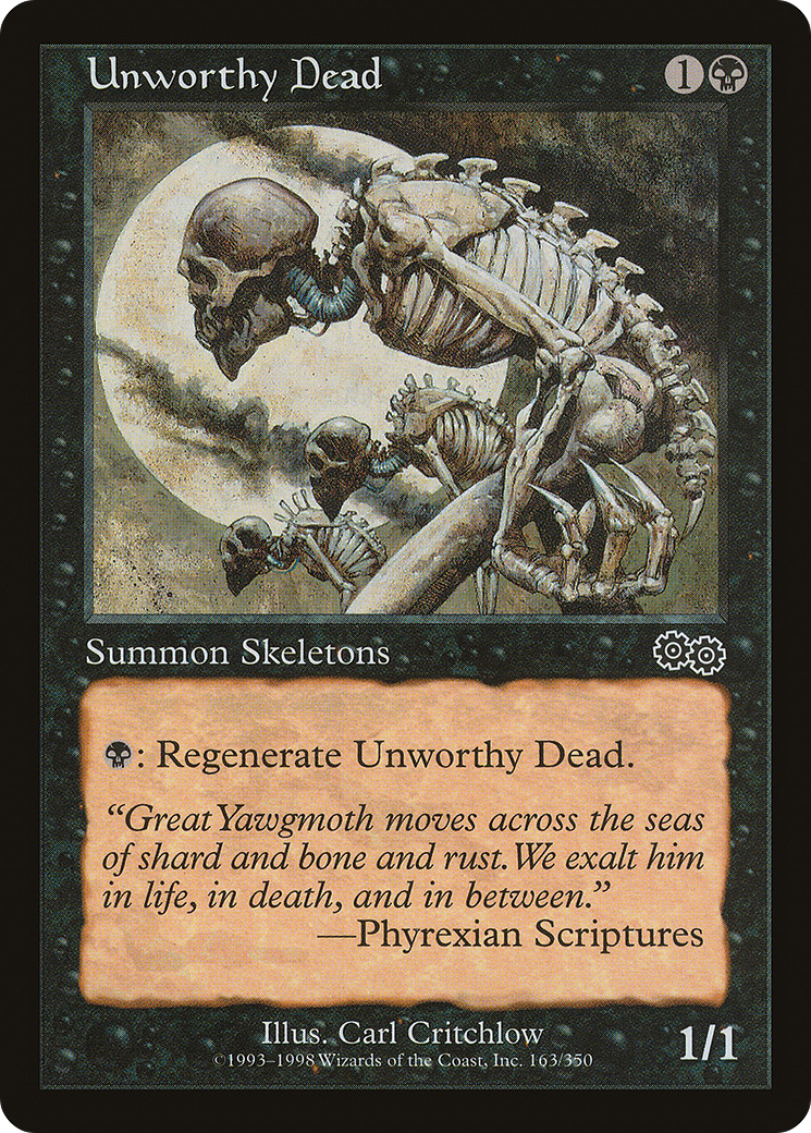 Image of Unworthy Dead (USG-163) - Urza's Saga