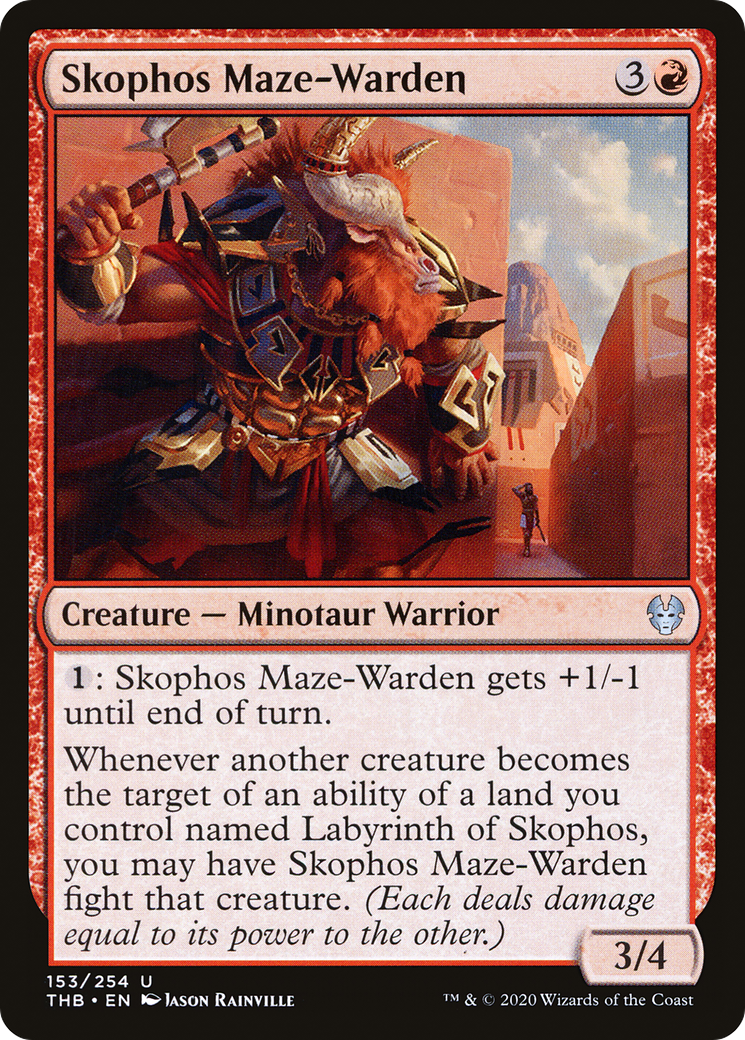 Image of Skophos Maze-Warden (THB-153) - Theros Beyond Death Foil