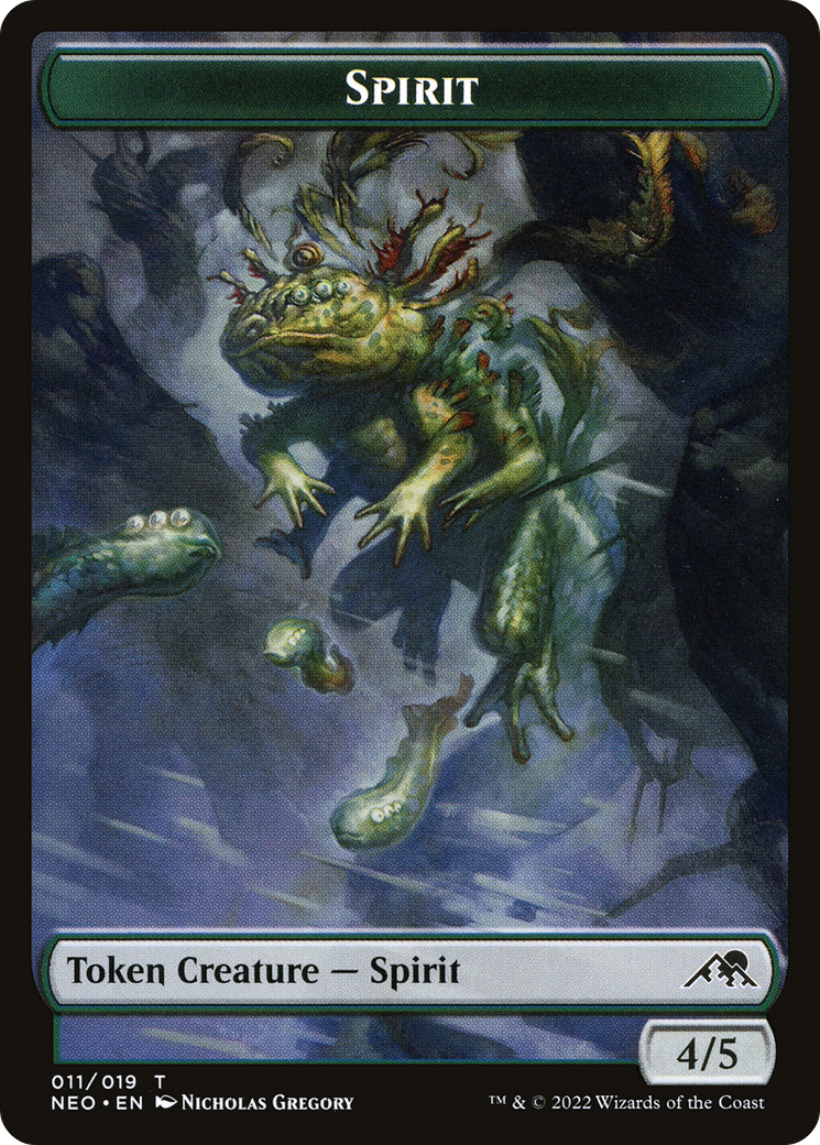 Image of Spirit Token (011) (NEO-011) - Kamigawa: Neon Dynasty Tokens