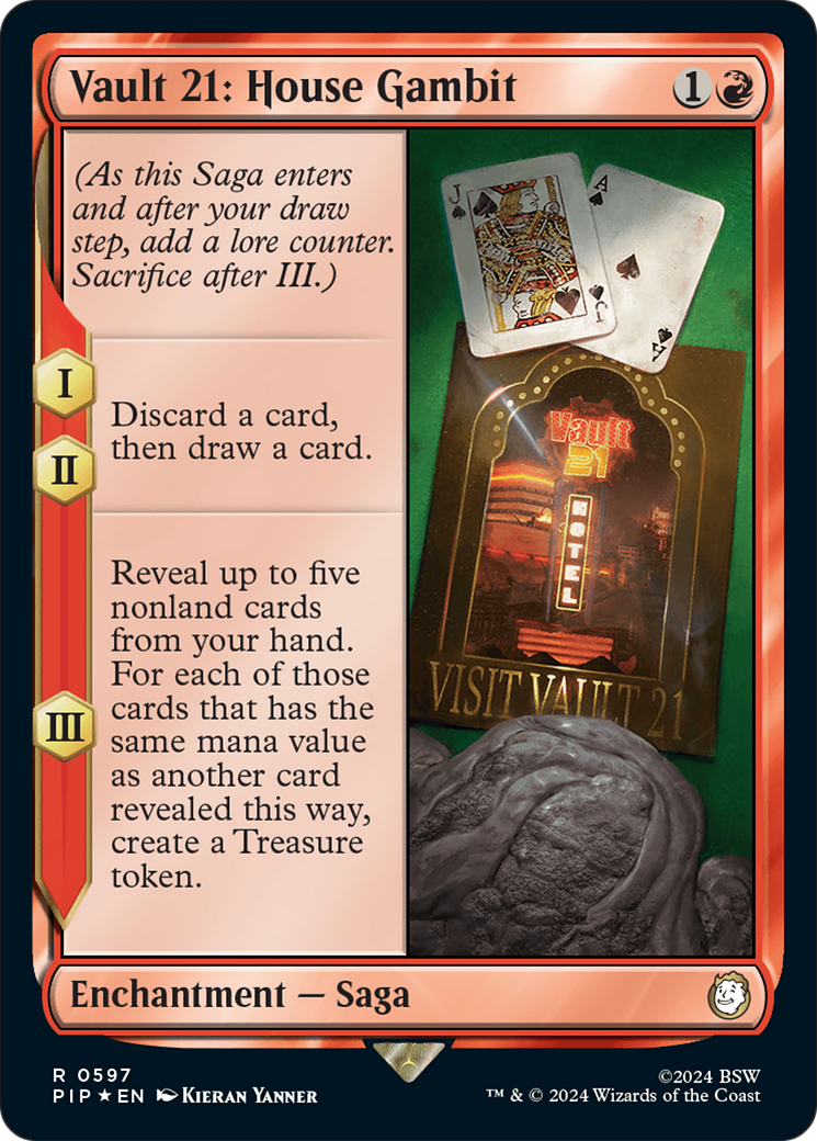 Image of Vault 21: House Gambit (Surge Foil) (PIP-597) - Fallout Foil