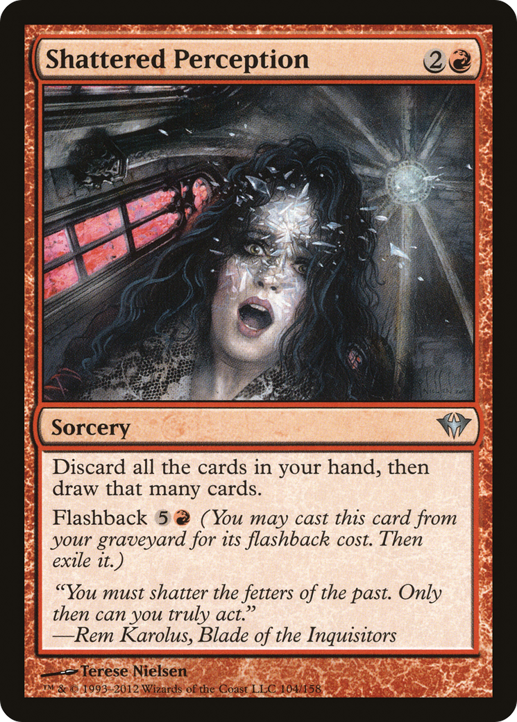 Image of Shattered Perception (DKA-104) - Dark Ascension Foil