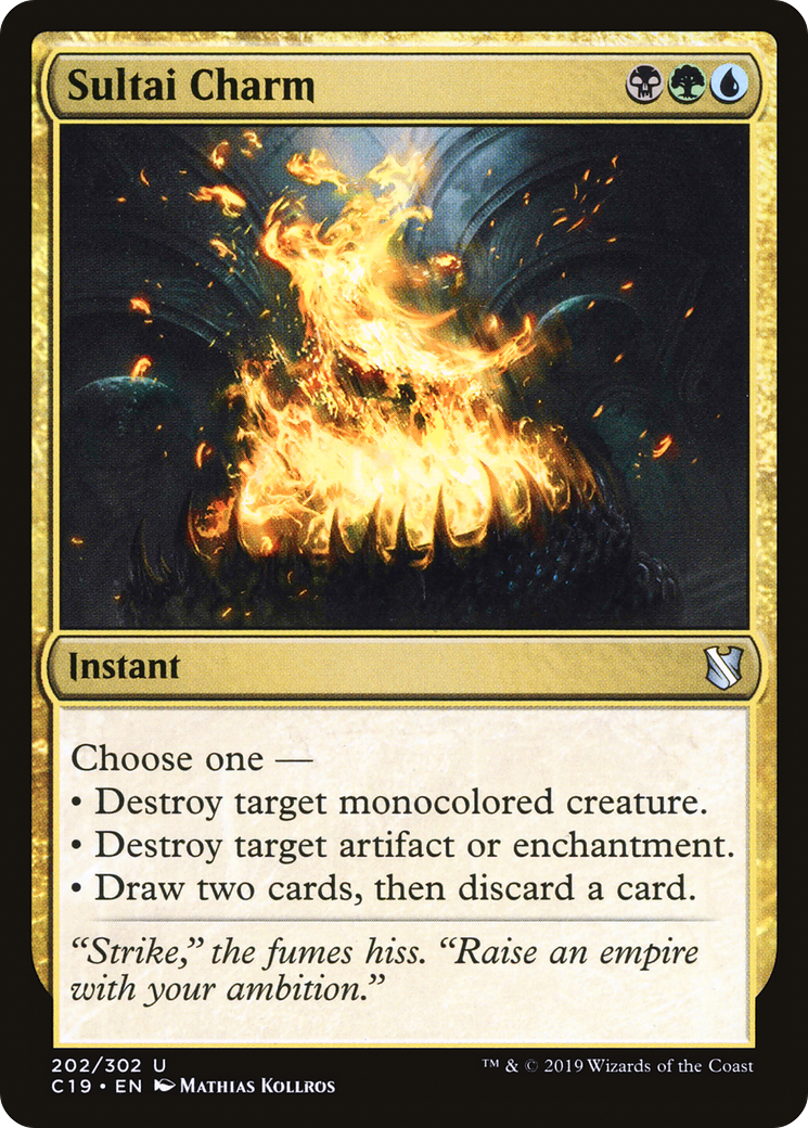 Image of Sultai Charm (C19-202) - Commander 2019