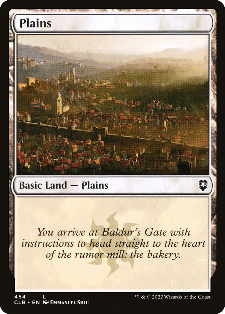 Image of Plains (454) (CLB-454) - Commander Legends: Battle for Baldur's Gate Foil
