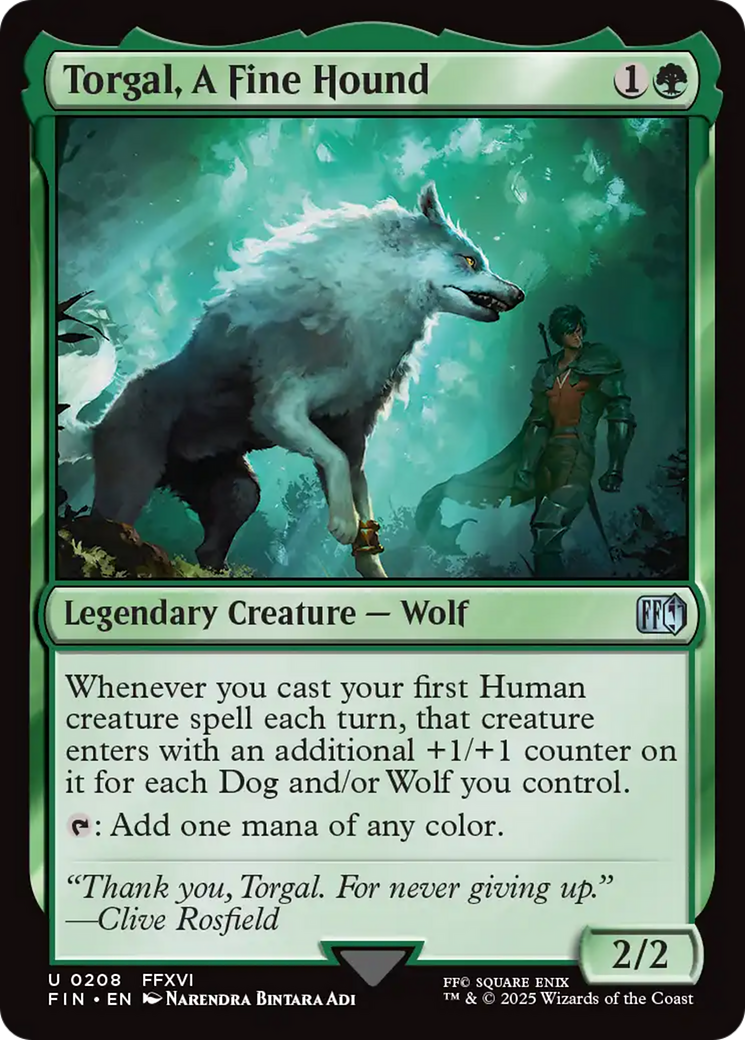 Image of Torgal, A Fine Hound (FIN-208) - FINAL FANTASY Foil