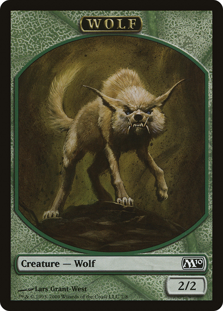 Image of Wolf Token (M10-007) - Magic 2010 Tokens