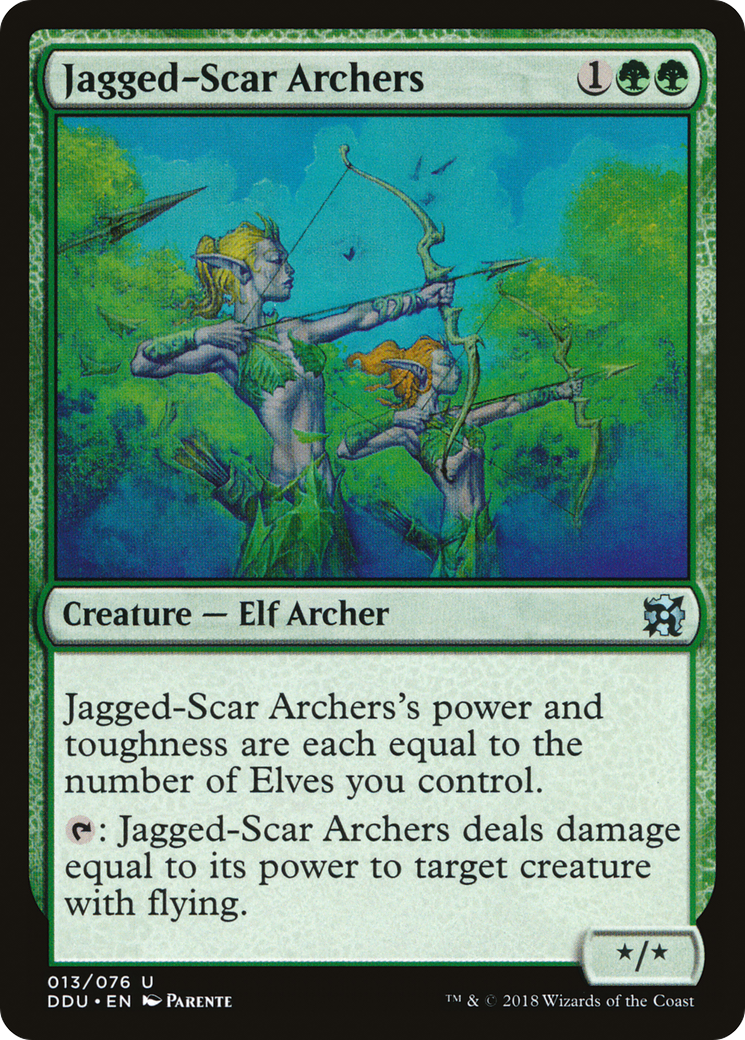 Image of Jagged-Scar Archers (DDU-013) - Duel Decks: Elves vs. Inventors