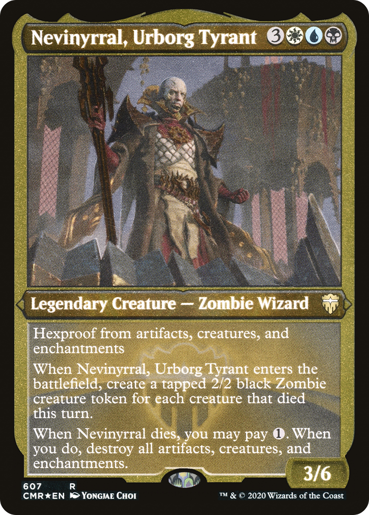 Image of Nevinyrral, Urborg Tyrant (Foil Etched) (CMR-607) - Commander Legends Foil