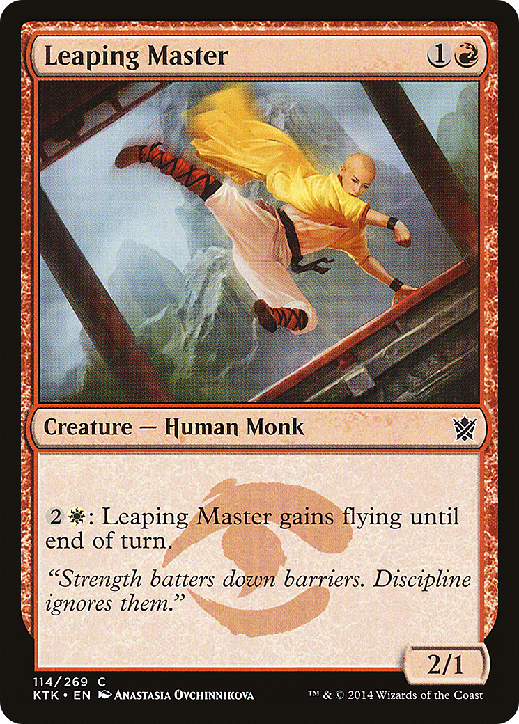 Image of Leaping Master (KTK-114) - Khans of Tarkir Foil