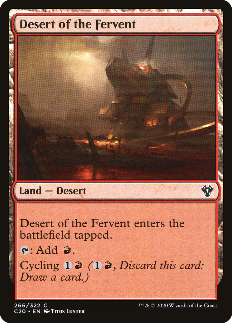 Image of Desert of the Fervent (C20-266) - Commander 2020