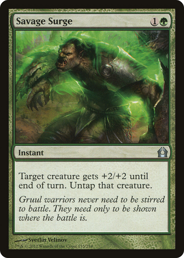 Image of Savage Surge (RTR-133) - Return to Ravnica Foil