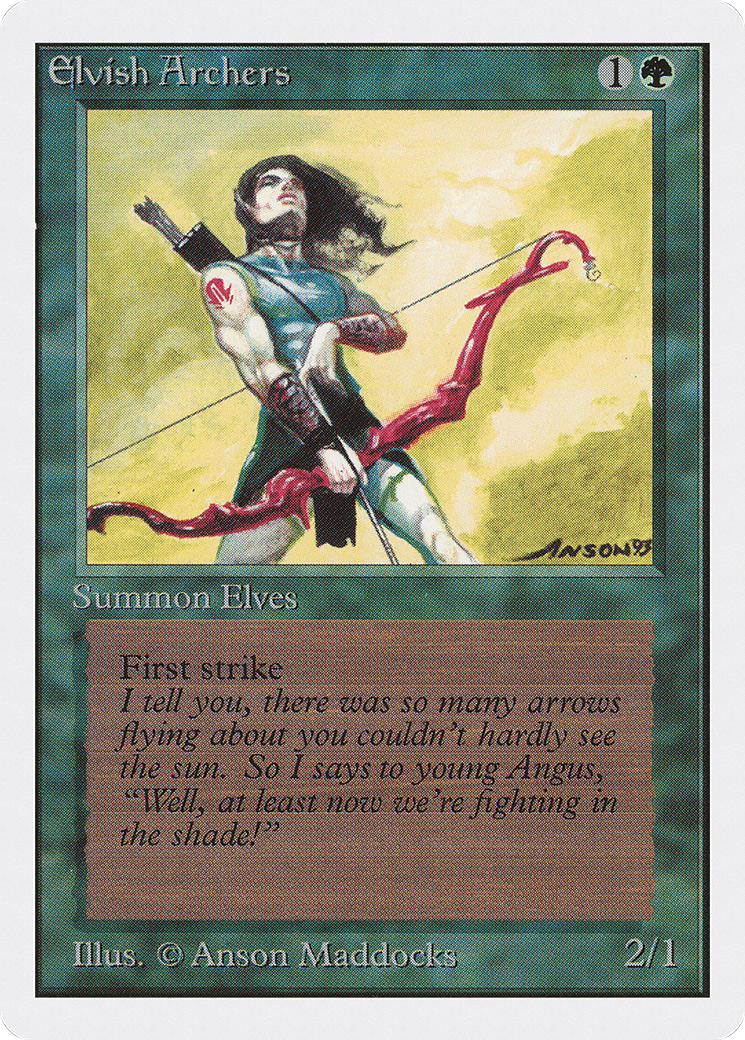 Image of Elvish Archers (2ED-) - Unlimited Edition