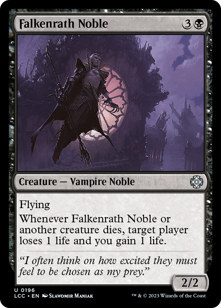 Image of Falkenrath Noble (LCC-196) - The Lost Caverns of Ixalan Commander