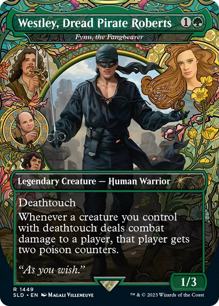 Image of Westley, Dread Pirate Roberts - Fynn, the Fangbearer (SLD-1449) - Secret Lair Drop / Westley, Dread Pirate Roberts (Borderless)