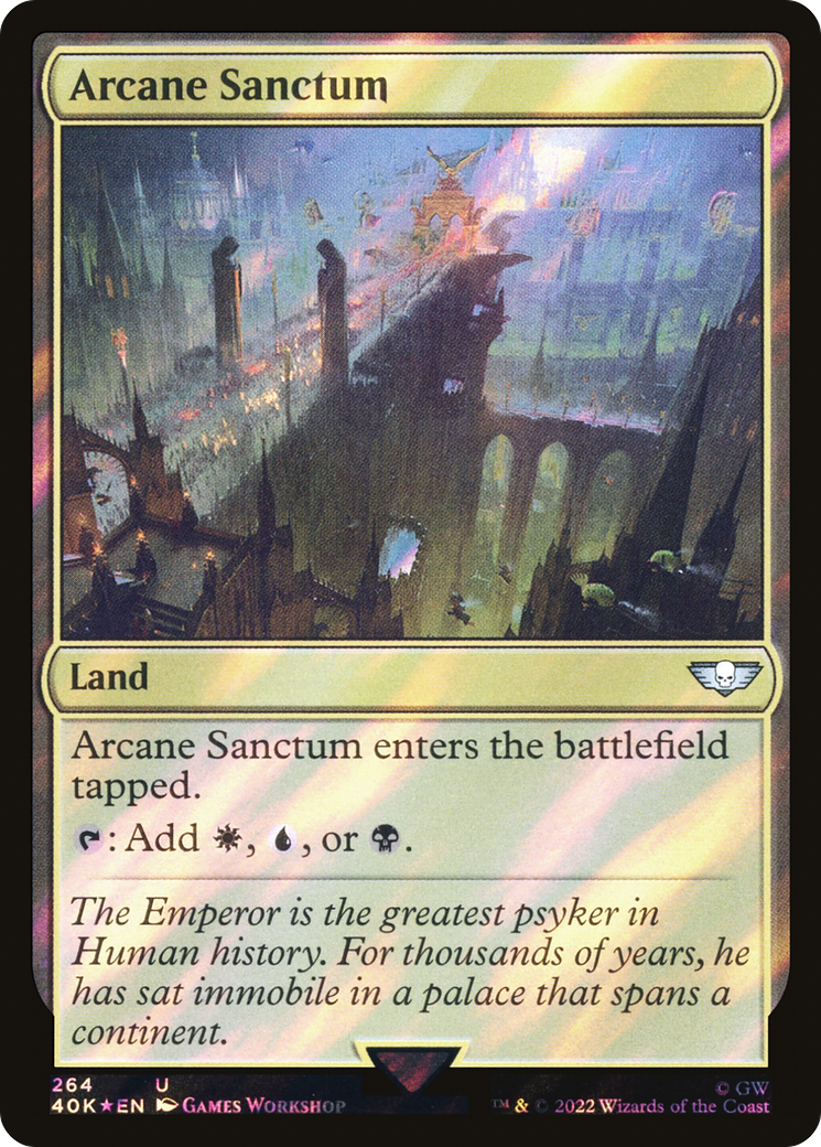 Image of Arcane Sanctum (Surge Foil) (40K-264) - Warhammer 40,000 Commander Foil