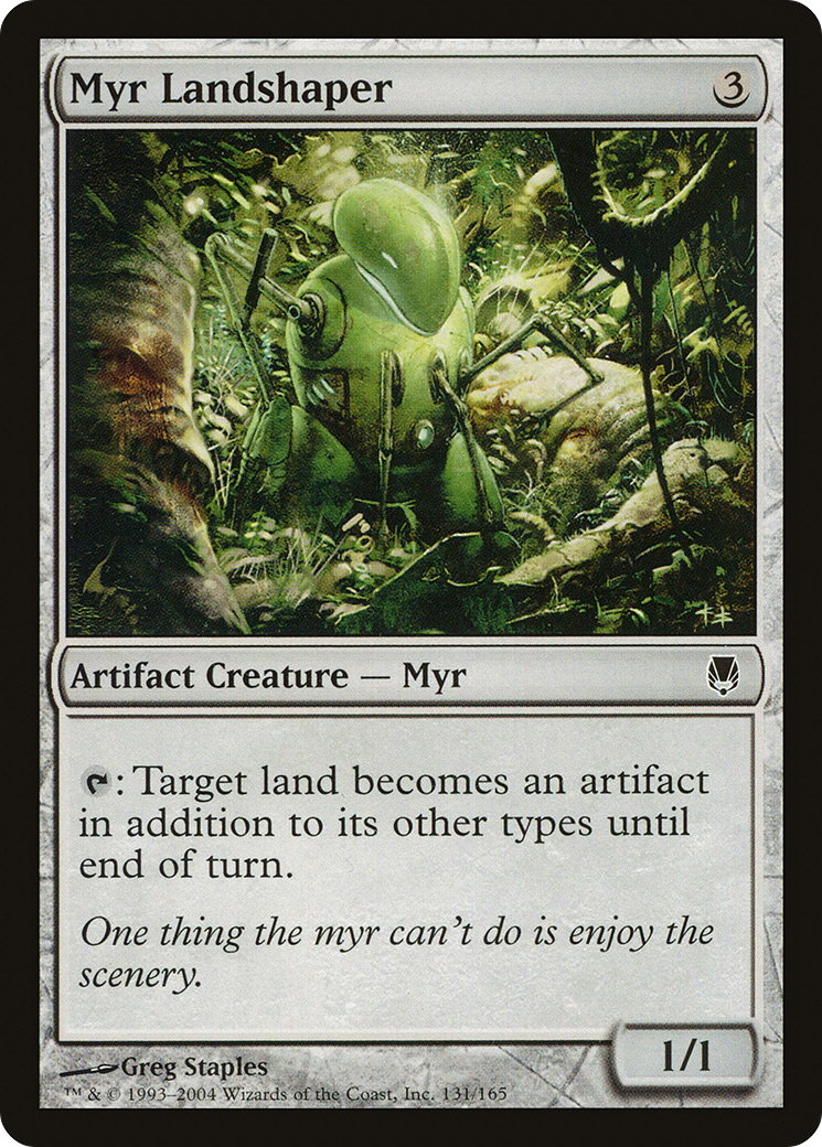Image of Myr Landshaper (DST-131) - Darksteel Foil