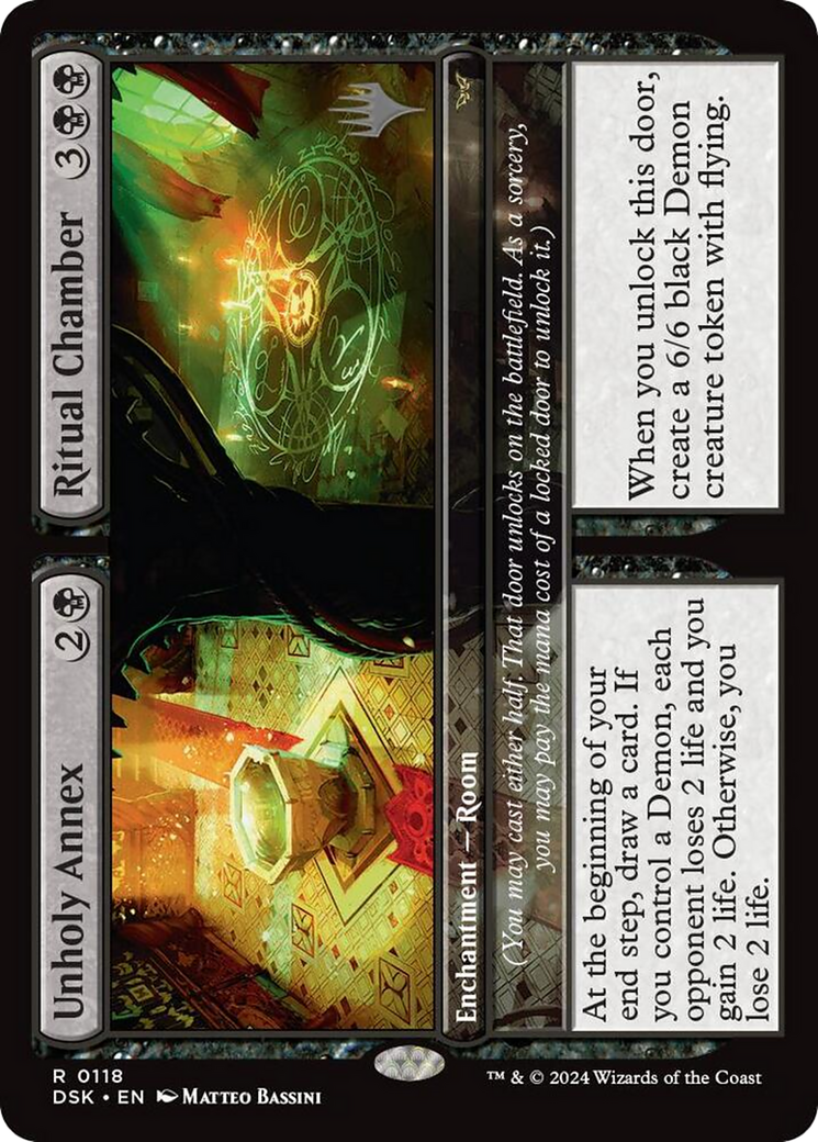 Image of Unholy Annex // Ritual Chamber (PPDSK-118) - Duskmourn: House of Horror Promos