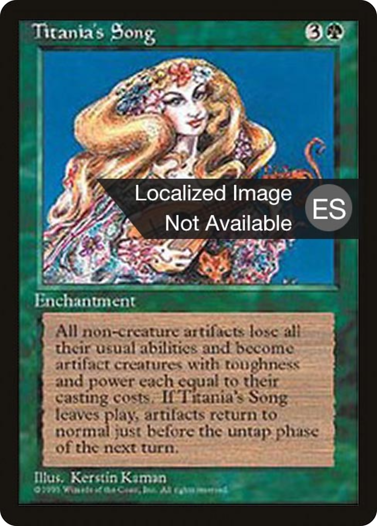 Image of Titania's Song (4BB-) - Fourth Edition Foreign Black Border