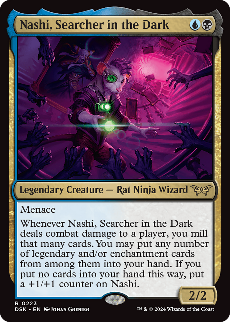 Image of Nashi, Searcher in the Dark (DSK-223) - Duskmourn: House of Horror